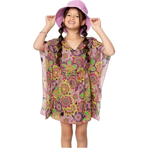 Tropischer Blumenstrauß Kimono Mädchen Kinder - 4Giveness - Modalova