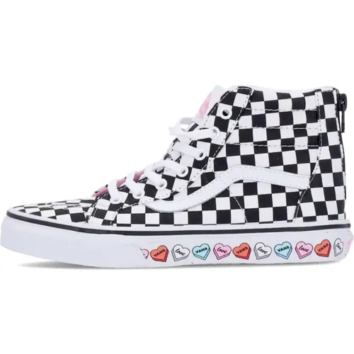 High Top Zip Sneaker Black/ Hearts , female, Sizes: 5 UK, 5 1/2 UK, 6 UK - Vans - Modalova