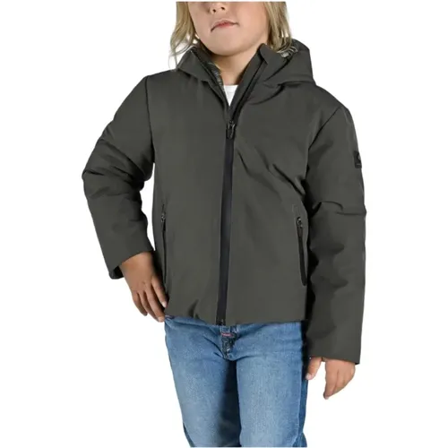 Stylische Wasserdichte Jacke mit Kapuze , Herren, Größe: 116 CM - Canadian Classics - Modalova