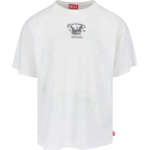 Weiße T-Shirt Kollektion , Herren, Größe: M - Diesel - Modalova