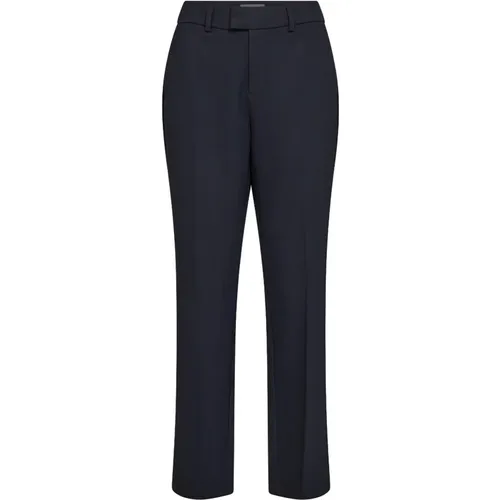 Slim-fit Classic Pants Salute Navy , female, Sizes: XS, M, 2XS, S - MOS MOSH - Modalova