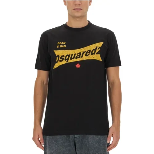 Cool Fit Logo Print T-Shirt , male, Sizes: XL - Dsquared2 - Modalova