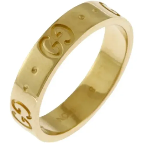 Pre-owned Gold rings , female, Sizes: ONE SIZE - Gucci Vintage - Modalova