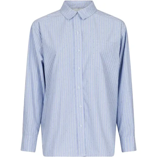 Dalma Stripe Stone Shirt Blue , female, Sizes: XL, M, 2XL - NEO NOIR - Modalova