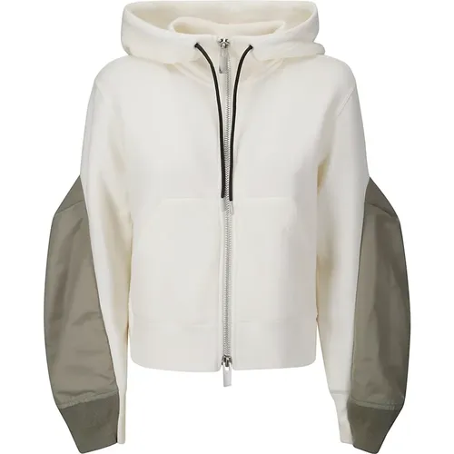 Drawstring Hood Jacket Sweatshirt , female, Sizes: S - Sacai - Modalova