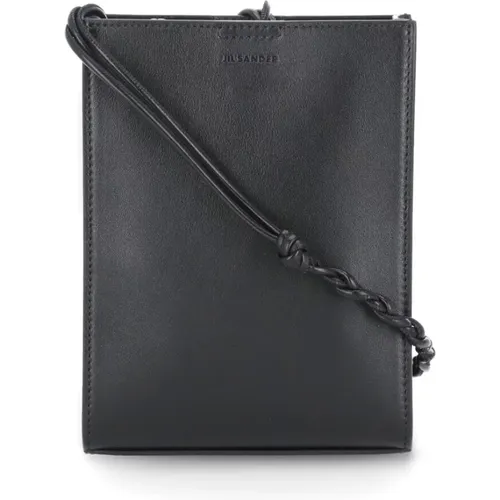 Leather Shoulder Bag for Men , male, Sizes: ONE SIZE - Jil Sander - Modalova