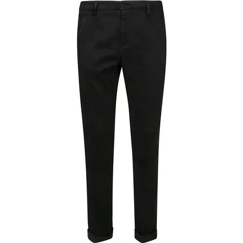 Schmale Chino Hose mit Gesäßtaschen , Herren, Größe: W30 - Dondup - Modalova