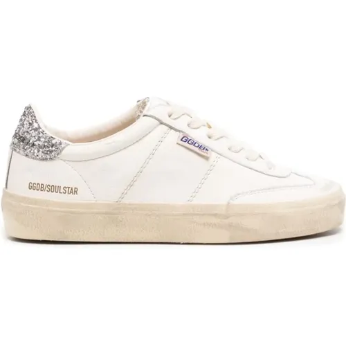 Weiß Silber Soul Star Sneakers , Damen, Größe: 41 EU - Golden Goose - Modalova