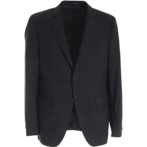 Two-Buttons Stretch Wool Jacket , male, Sizes: M, L - Karl Lagerfeld - Modalova