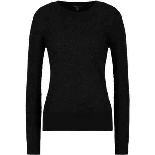 Klassischer Pullover , Damen, Größe: L - Armani Exchange - Modalova