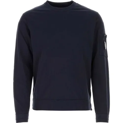 Midnight Baumwoll Sweatshirt , Herren, Größe: XL - C.P. Company - Modalova