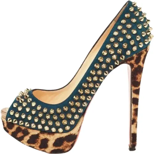 Pre-owned Fur heels , female, Sizes: 3 1/2 UK - Christian Louboutin Pre-owned - Modalova