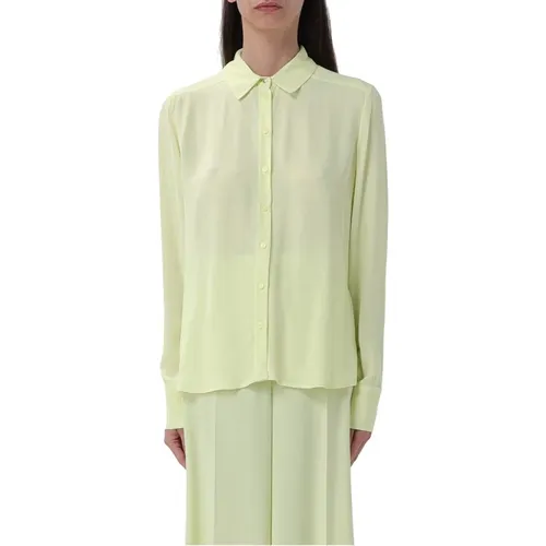 Flowy Viscose Long Sleeve Shirt , female, Sizes: 2XS, XS - PATRIZIA PEPE - Modalova