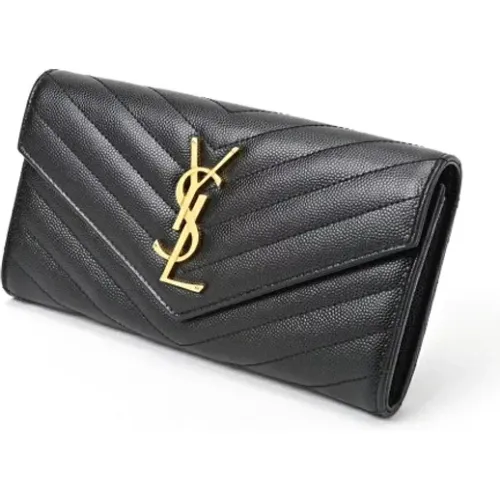 Pre-owned Leather wallets , female, Sizes: ONE SIZE - Yves Saint Laurent Vintage - Modalova