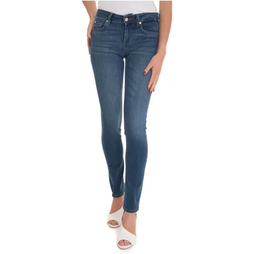 Slim-Fit Denim Jeans mit Push-Up-Technologie , Damen, Größe: W25 - Liu Jo - Modalova