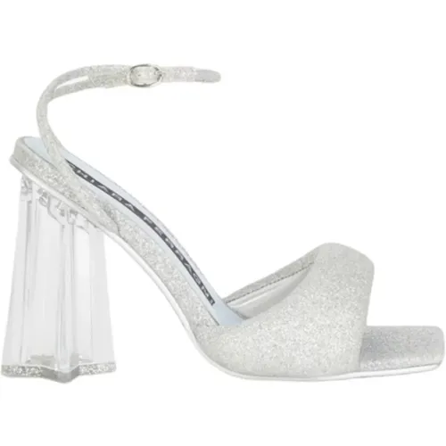 Silber Glitzer High Heel Sandalen , Damen, Größe: 39 EU - Chiara Ferragni Collection - Modalova