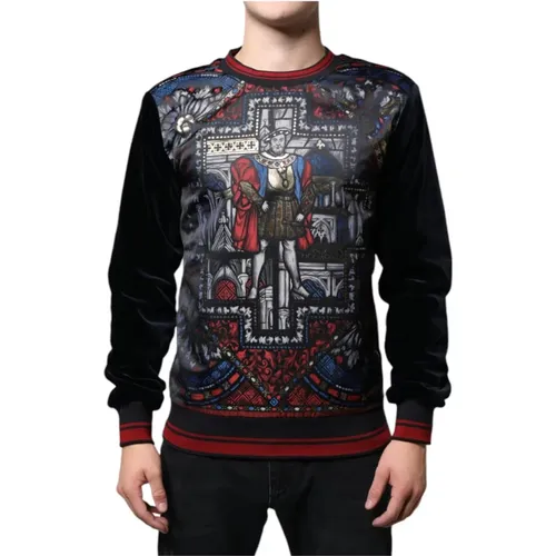 Buntes Crew Neck Pullover Sweater - Dolce & Gabbana - Modalova