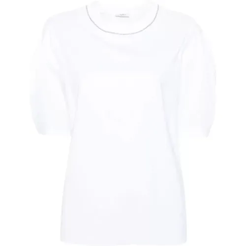 C Bianco+Bianco Short Sleeve Sweater , female, Sizes: M - PESERICO - Modalova