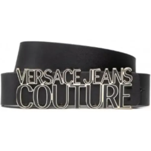 Schwarzer Ledergürtel für Damen - 95 - Versace Jeans Couture - Modalova