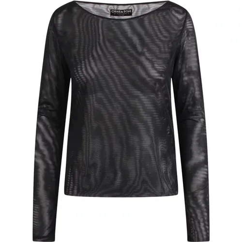 Mesh Illusion Top mit Reißverschluss , Damen, Größe: XS - Chiara Boni - Modalova