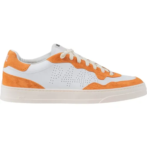 Urban Elegance Sneakers in Orange und Weiß , Herren, Größe: 46 EU - P448 - Modalova
