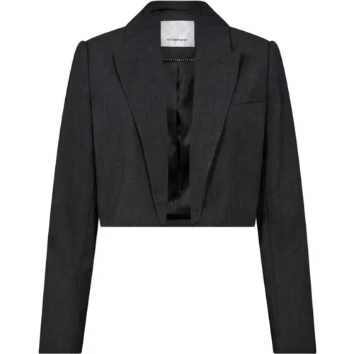 Grauer Vidacc Crop Blazer , Damen, Größe: M - Co'Couture - Modalova