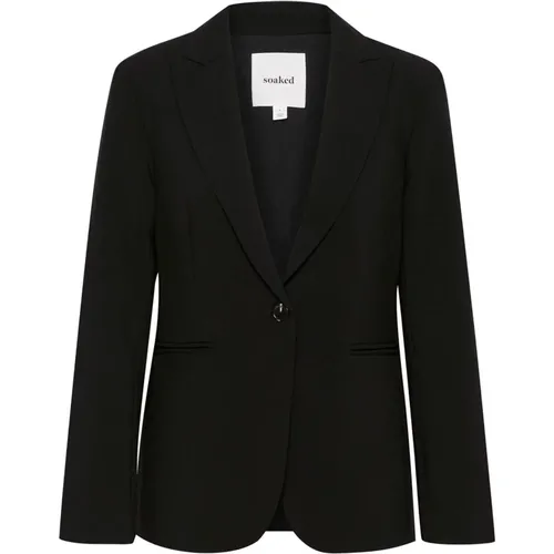 Kurze Schwarze Blazer Jacke - Soaked in Luxury - Modalova