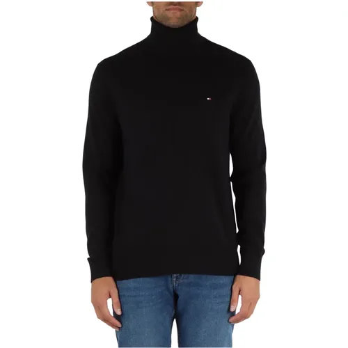 Pima Baumwolle und Kaschmir Rollkragenpullover , Herren, Größe: S - Tommy Hilfiger - Modalova