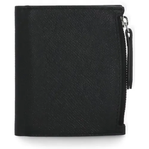 Pebbled Leather Wallet for Men , male, Sizes: ONE SIZE - Maison Margiela - Modalova