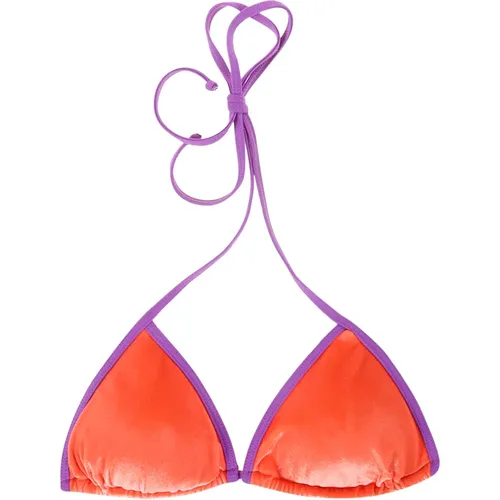 Laminiertes Dreieck Cup String Bikini Top , Damen, Größe: L - MC2 Saint Barth - Modalova
