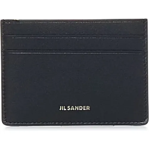 Wallet with Silver Logo Print , male, Sizes: ONE SIZE - Jil Sander - Modalova