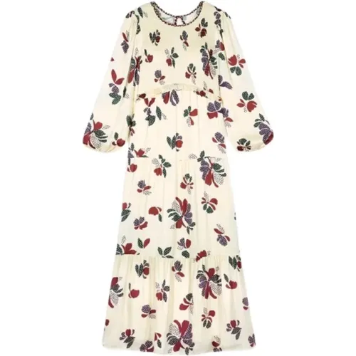 Ecru Floral Daya Dress , female, Sizes: M, XS, S, L - BA&SH - Modalova