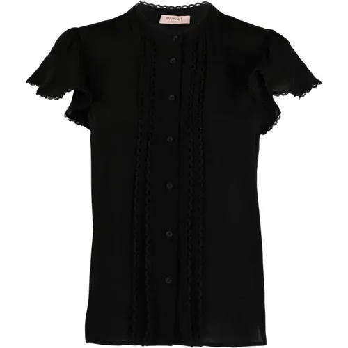 Short sleeve shirt , female, Sizes: XS, S - Twinset - Modalova
