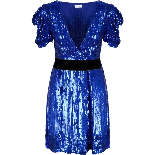 Sequin Wrap Mini Dress , female, Sizes: XS - P.a.r.o.s.h. - Modalova