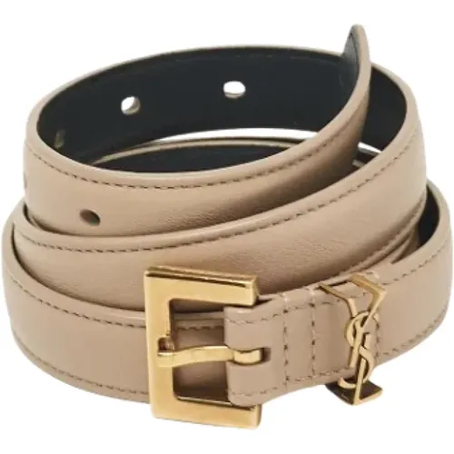 Pre-owned Leather belts , female, Sizes: ONE SIZE - Yves Saint Laurent Vintage - Modalova