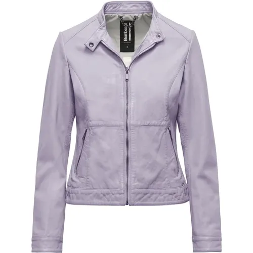 Remy Leather Jacket , female, Sizes: 2XL, M, XL, S - BomBoogie - Modalova