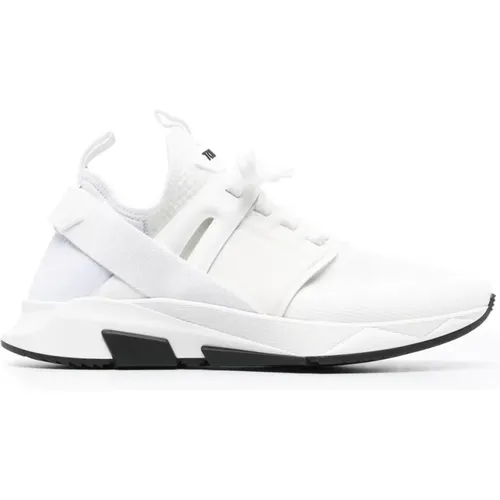 Leather `Jago` Sneakers - , male, Sizes: 10 1/2 UK - Tom Ford - Modalova