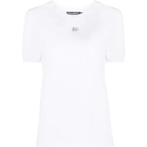 Optical T-Shirt , female, Sizes: L, 2XS - Dolce & Gabbana - Modalova
