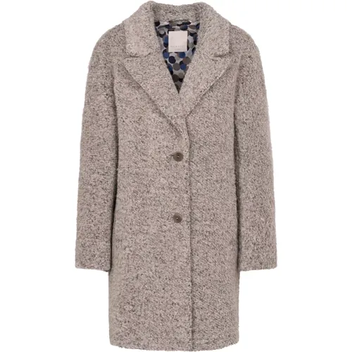 Bouclé Short Coat , female, Sizes: XL, 2XL - Bugatti - Modalova