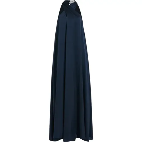 Navy Blue Finch Dress , female, Sizes: M - Essentiel Antwerp - Modalova