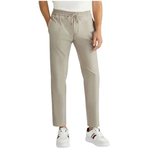 Slim Elastic Waist Hampton Trousers , male, Sizes: W36, W38, W32, W30, W31, W34 - Tommy Hilfiger - Modalova