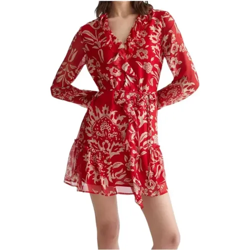 Rotes Oriental Dream Kleid , Damen, Größe: XS - Liu Jo - Modalova