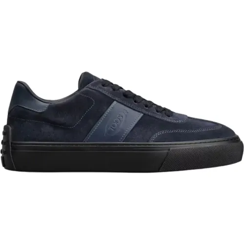 Suede Sneakers with Leather Inserts , male, Sizes: 7 UK, 6 UK, 8 UK, 7 1/2 UK - TOD'S - Modalova