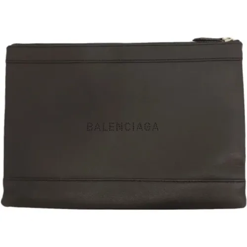 Pre-owned Leather clutches , female, Sizes: ONE SIZE - Balenciaga Vintage - Modalova