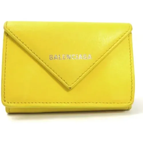 Pre-owned Leather Wallet , female, Sizes: ONE SIZE - Balenciaga Vintage - Modalova