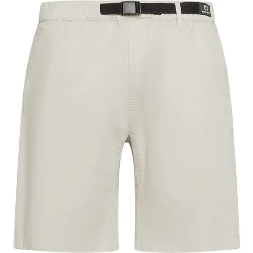 Grey Shorts for Men , male, Sizes: S, L - Woolrich - Modalova
