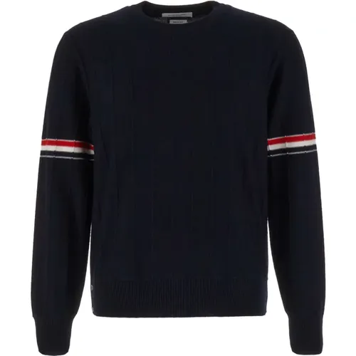 Round-neck Knitwear , male, Sizes: S, L, M, XL - Thom Browne - Modalova