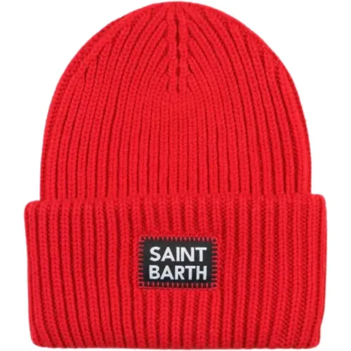 Rote Strickmütze Kinder , unisex, Größe: ONE Size - MC2 Saint Barth - Modalova