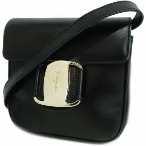 Pre-owned Leather shoulder-bags , female, Sizes: ONE SIZE - Salvatore Ferragamo Pre-owned - Modalova