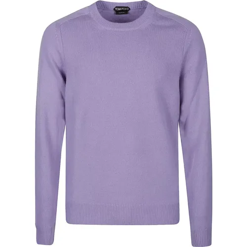 Lavendel Cashmere Saddle Pullover,Luxuriöser Cashmere Saddle Sweater - Tom Ford - Modalova